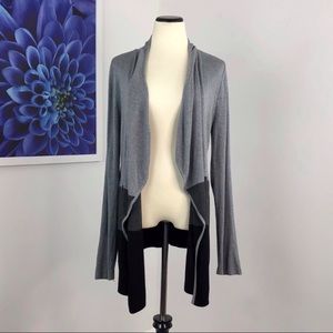 WHBM Colorblock Draped Cardigan